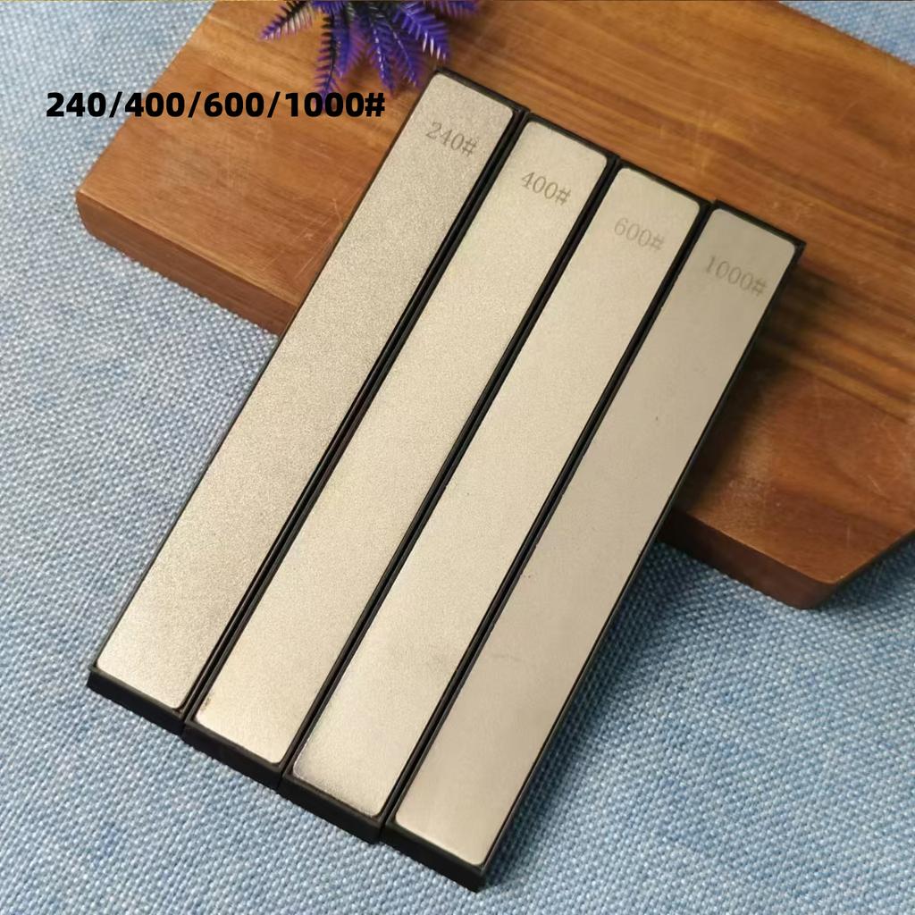 4pcs Diamond Sharpening Stones Set Multi-Grit Knife And Tool Sharpener with Angle Guide for Outdoor And Kitchen Use
