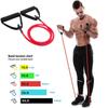 5 Levels Resistance Bands with Handles Yoga Pull Rope Elastic Fitness Exercise Tube Band for Home Workouts Strength Trainin D1z5
