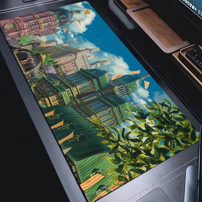 Mouse Pad Anime Scenery Extended Desk Mat Laptop Clouds HHowls Moving CCastle Keyboard Pad PC Gaming Accessories Cute Mousepad