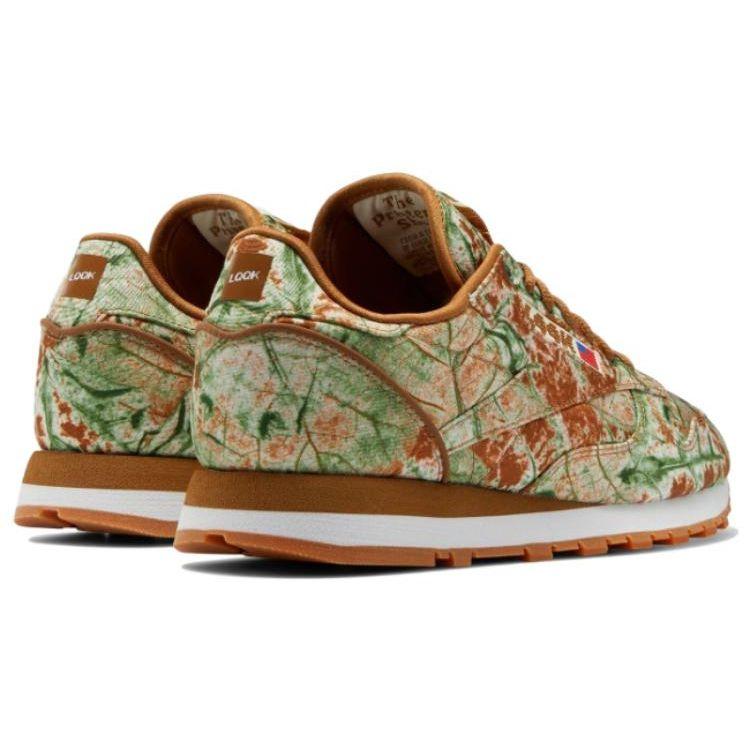 Reebok LQQK Studios x Classic Leather Leaf Camo Herren Sneaker Braun Wildbraun Leuchtendes Ocker GY7110