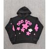 Womens Oversized Hoodie American Style Printed Sweatshirt Winter Heavyweight Casual Streetwear