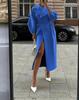 Retro European & American Lantern Sleeve Wool Coat with Large Lapel for Autumn and Winter