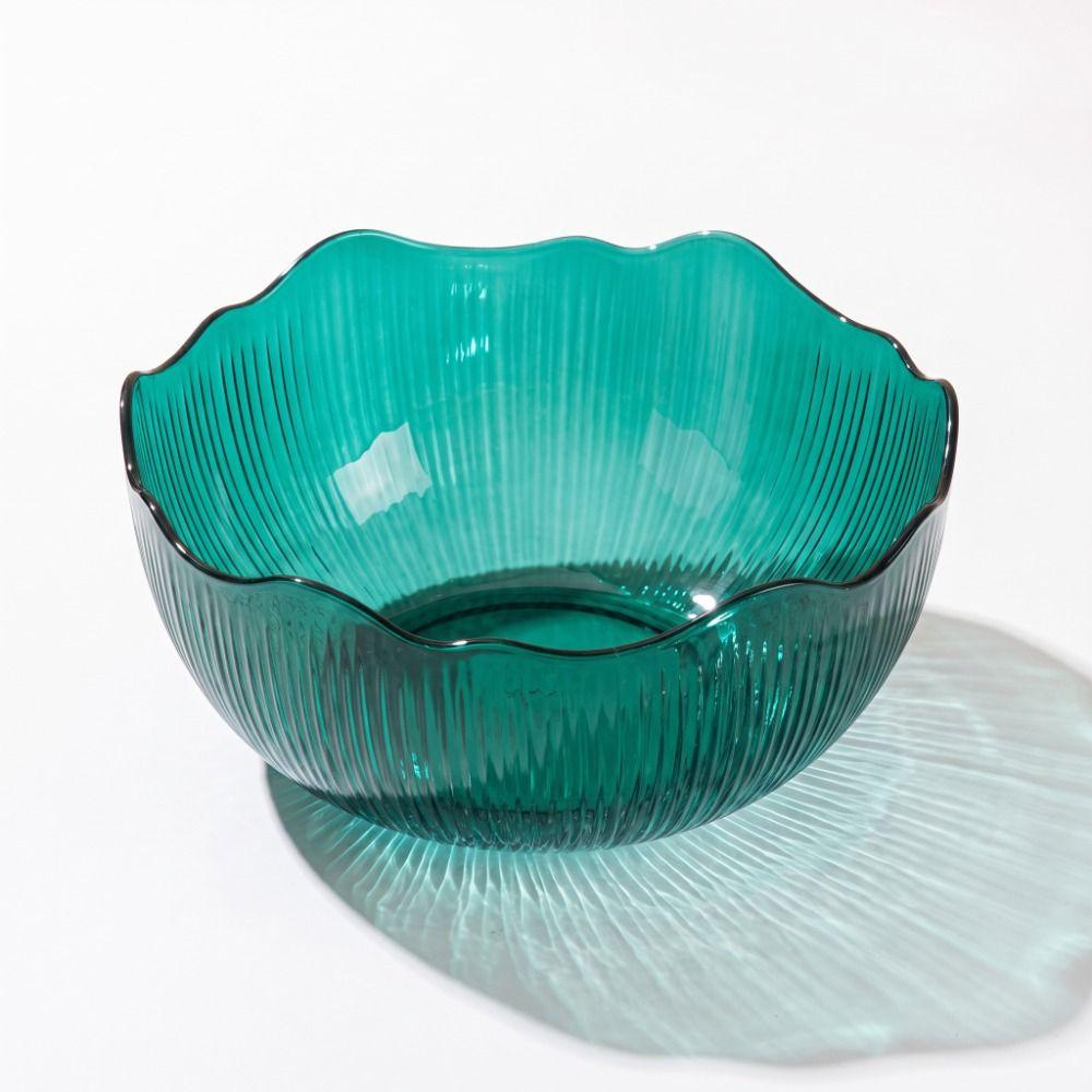 Flat Bottom Snack Basket Wave Edge Fruit Storage Tray Modern Style Fruit Bowl Living Room