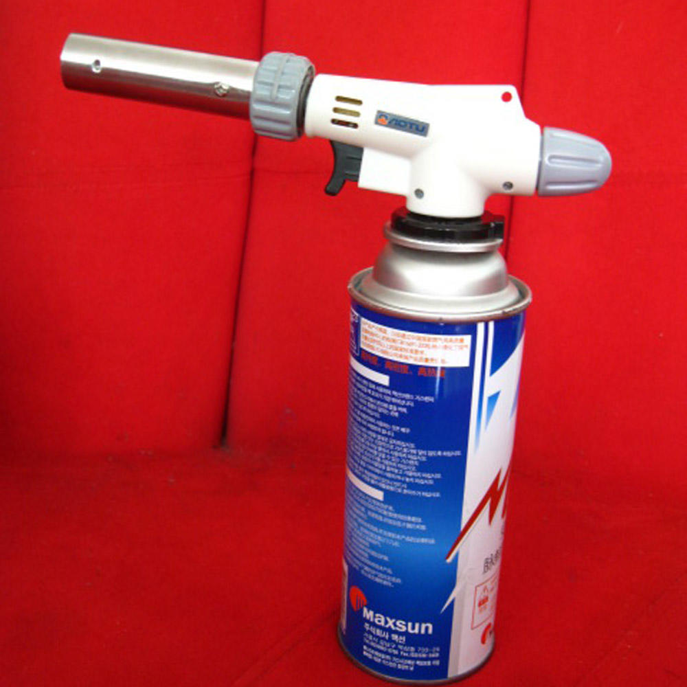 360 degrees  Rotatable Reliable Safe Butane Gas Torch Burner Auto Ignition Camping BBQ Flamethrower Flame