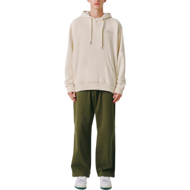 FILA Sweatshirts Unisex Ivory White Hooded Moderate Regular FS2POE4105X-CRM