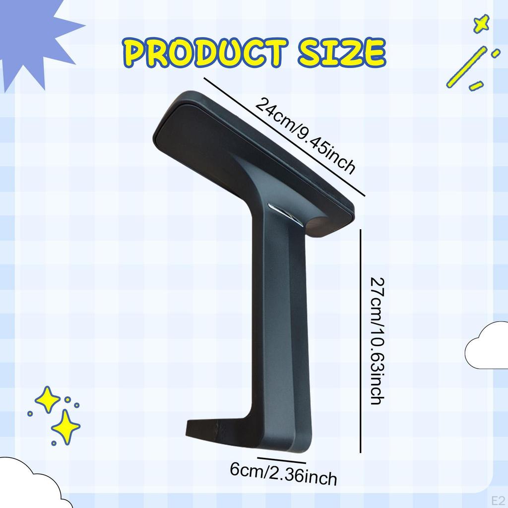 2x Furniture Office Chair Armrests Gaming Arms Lightweight Modern Comfortable Grip Arm Rests