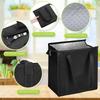 2Pcs Insulated Grocery Bags 30x18x33cm, Reusable Tote with Zipper Top, Thermal Shopping Cooler for Food Drink Travel Picnic