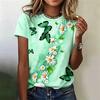 Summer Butterfly T-shirt Flower 3D Printing Street Wear Women's T-shirt