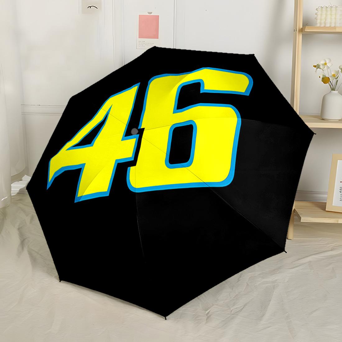 

Racing Spirit 46 Compact Travel Automatic Umbrella Folding Umbrella with 8 Ribs Compact Design Durable Everyday Carry Umbrella Outdoor Accessory
