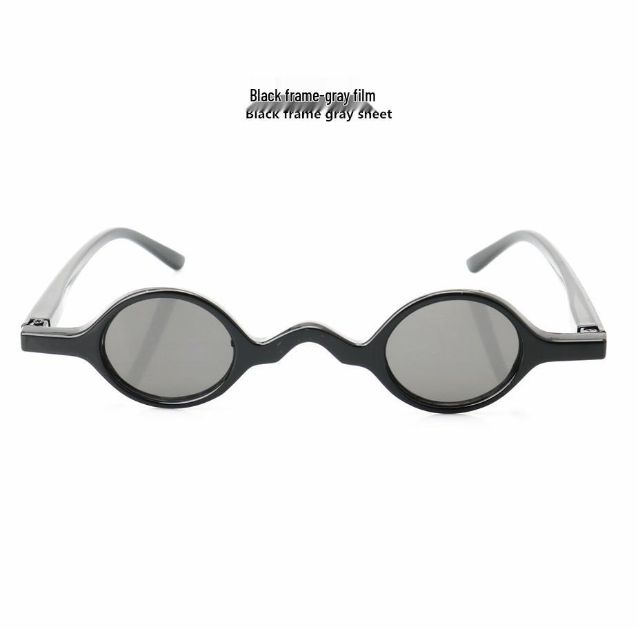 

Трендовые круглые панк-солнцезащитные очки - защита от УФ-лучей для путешествий на открытом воздухе Lens Width 31mm - Bridge 28mm - Frame Width 136mm