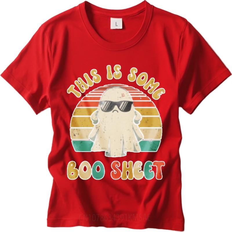 Summer Top Relaxed Fit For Man Fashionable T Shirt Black This Is Some Boo Sheet Ghost With Sunglasses Classic Men Top Tees