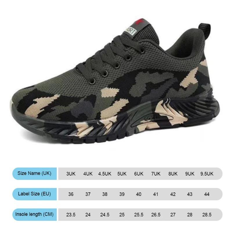 Fashion Camouflage Sports Shoes Men's Women's Non-slip Wear-resistant Breathable Outdoor Sports Lightweight Walking Shoes