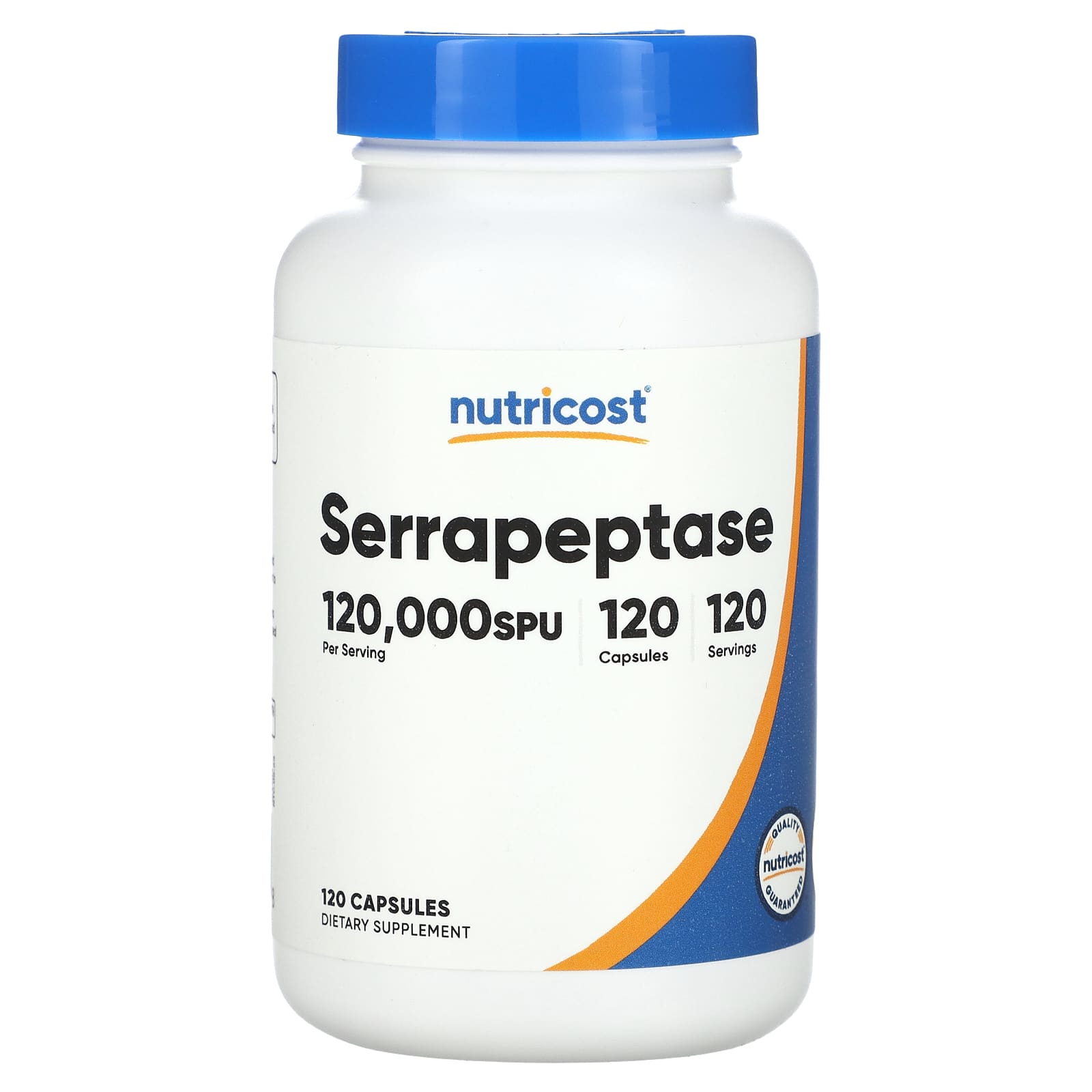 

Serrapeptase, 60Mg (120,000Spu), 120 Capsules