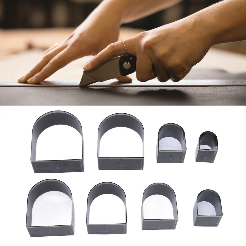 8Pcs Leather Cutting Die Handmade High Carbon Steel Hollow Cutter Mold Punching Tool Set
