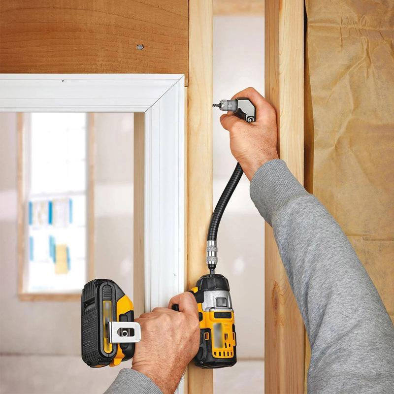 Adjustable 90-Degree Right Angle Electric Drill with Three-Jaw Chuck for Narrow Space Drilling