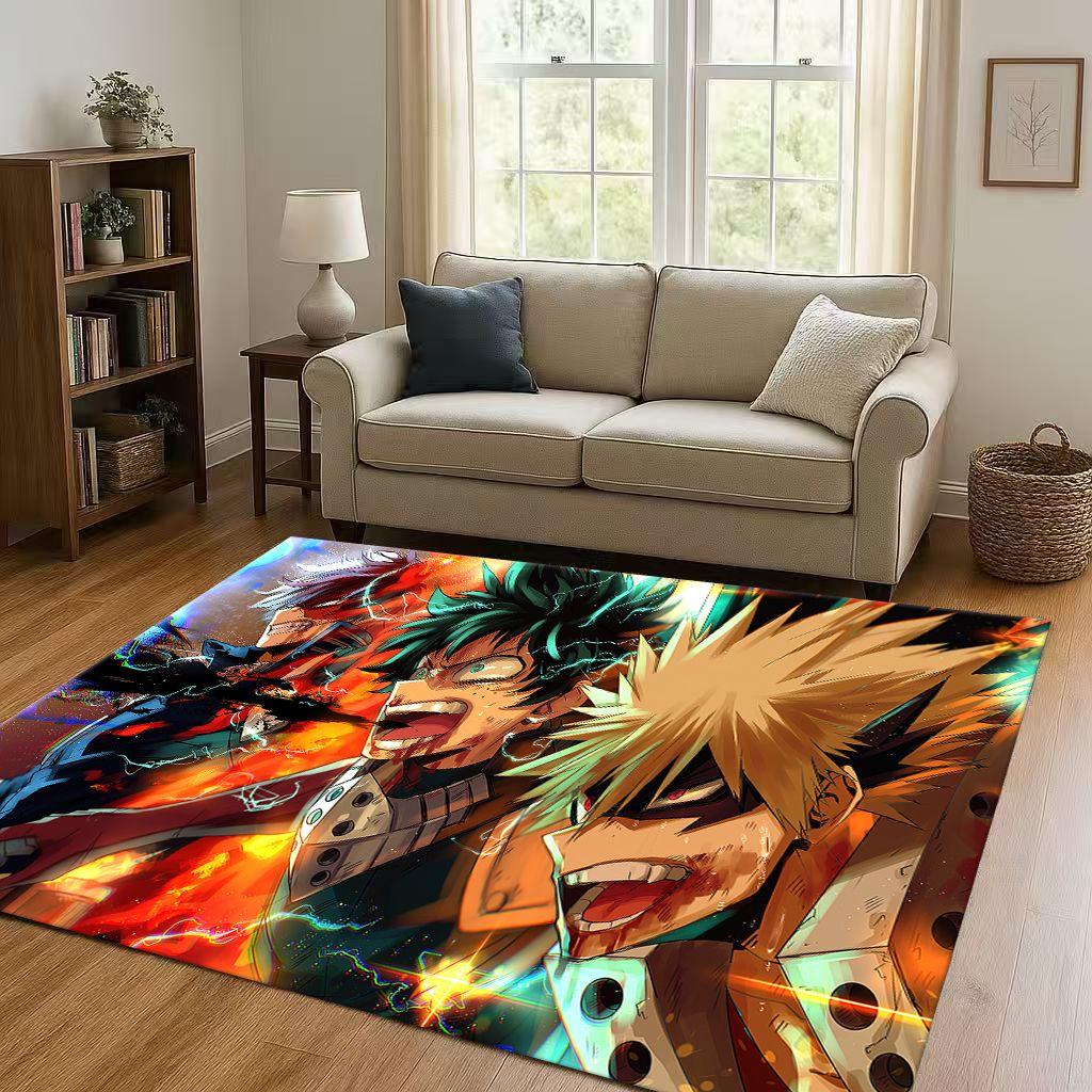 Anime My Hero Academia Bakugou Deku Kreskówka Salon Antypoślizgowy Dywanik Dywan do Sypialni Pokoju Zabaw Sofa, Dekoracja Domu Wycieraczka