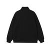 330g Hua Cotton Autumn & Winter Women's Casual Half-Zip Sweatshirt with Semi-High Neck
