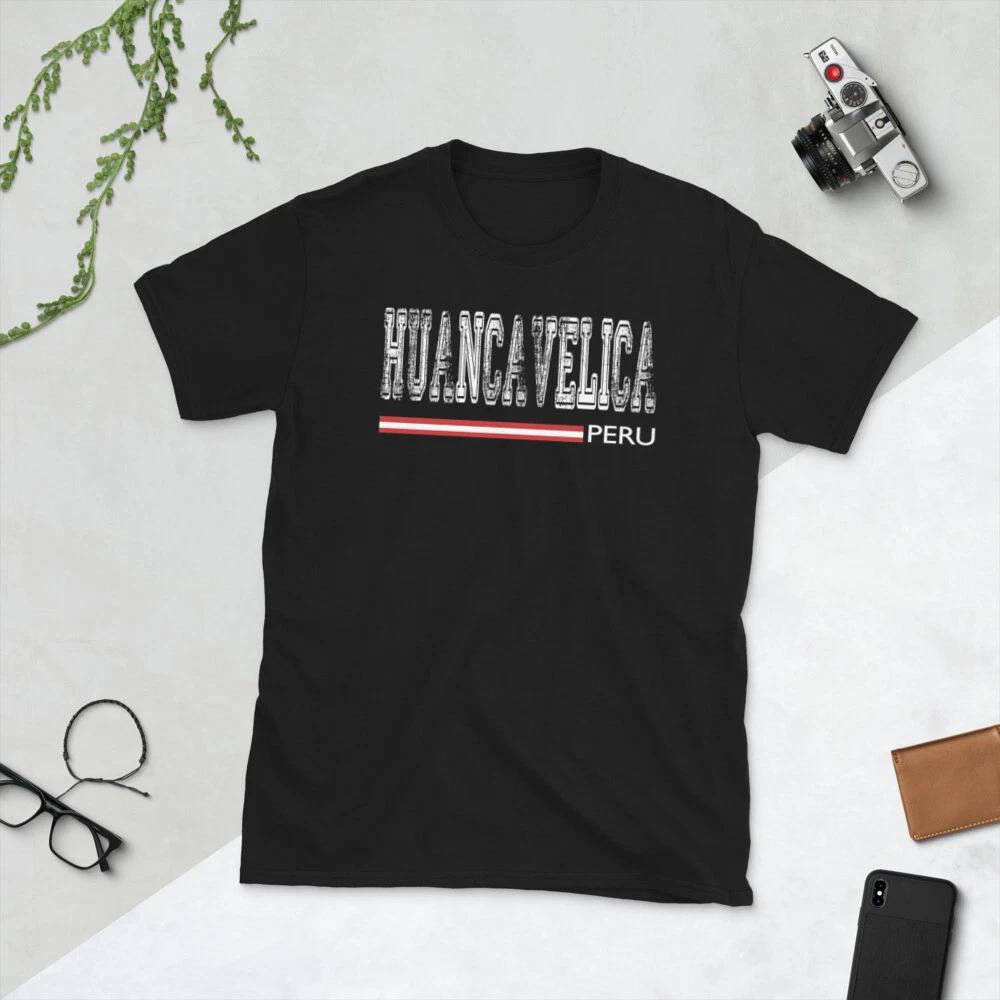 HUANCAVELICA PERU BANDERA PERUANA PERUVIAN GRAPHIC Short-Sleeve Unisex T-Shirt L