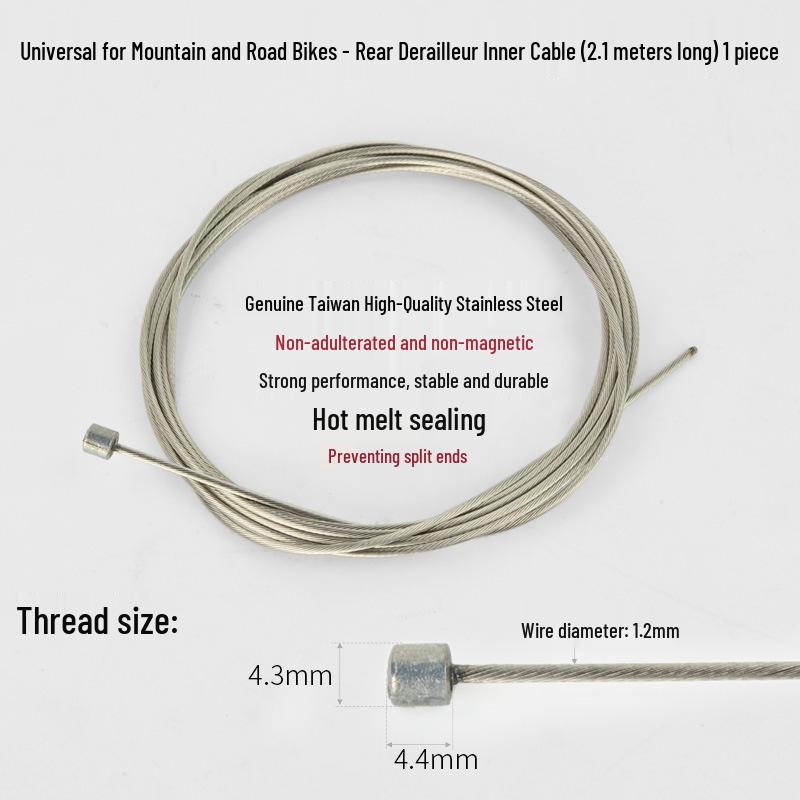 Professor Bicycle Stainless Steel Shifter & Brake Cable - Inner Wire for Mountain & Road Bikes