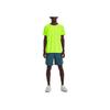 Under Armour Solid Color Checkered Print Straight-Leg Casual Shorts With Elastic Waist Men Bottoms Static-Blue 1376583-414