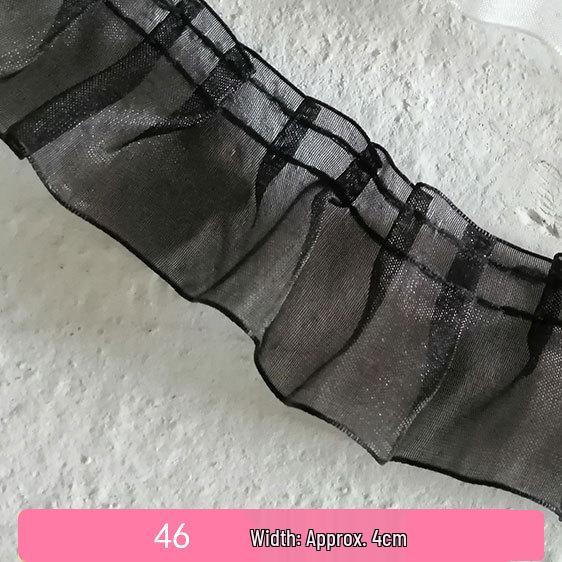 Handmade Lace Trim: Mesh for Baby Clothes, Curtains, Skirts, Pleated Decorative Fabric