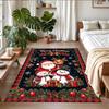 Christmas Printed Square Area Rug Soft Non Slip Floor Carpet For Bedroom Holiday Gift