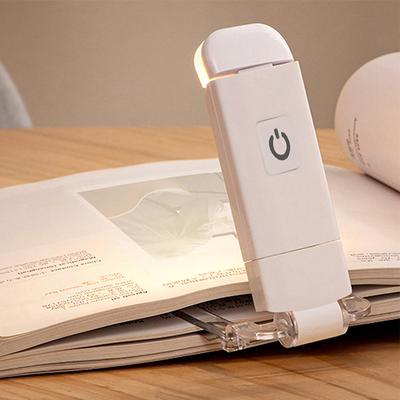 Portable Clip Desk Lamp Bookmark Read Book Lamps LED USB Rechargeable Book Light Reading Light Eye Protection Night Lights