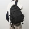 Schoolbag New Backpack Large Capacity Junior High School Boys and Girls School Bag Computer Bag Simple Backpack Can Print LOGO