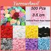 500 Pack Mini Foam Artificial Roses Heads For Wedding Party Home Decor Vibrant Fake Flowers