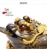 Golden Pixiu Color-Changing Toad Tea Pet Ornament for Gongfu Tea Set - Exquisite Collectible