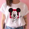Disney Funny Mickey Tshirt Minnie Mouse Cartoon T-shirt Printing Women Tshirt Female Clothes Kawaii Summer Girls Clothing