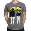 Koszulka Crystal Castles dla Mężczyzn Szalona Czysta Bawełna T-Shirty Okrągły Dekolt Krótki Rękaw Koszulka Pomysł na Prezent Ubrania