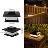 Solar Post Cap Light Solar Powered Post Light Waterproof Outdoor LED Light Decorative Garden Lamp for Courtyard Cottage