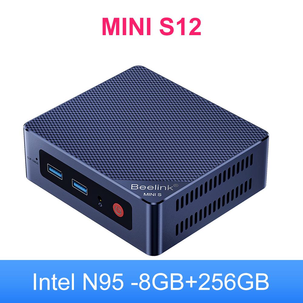 Beelink Min S12 N95 Mini PC Win11 Pro Support Wifi5 1000M LAN Desktop Mini Computer