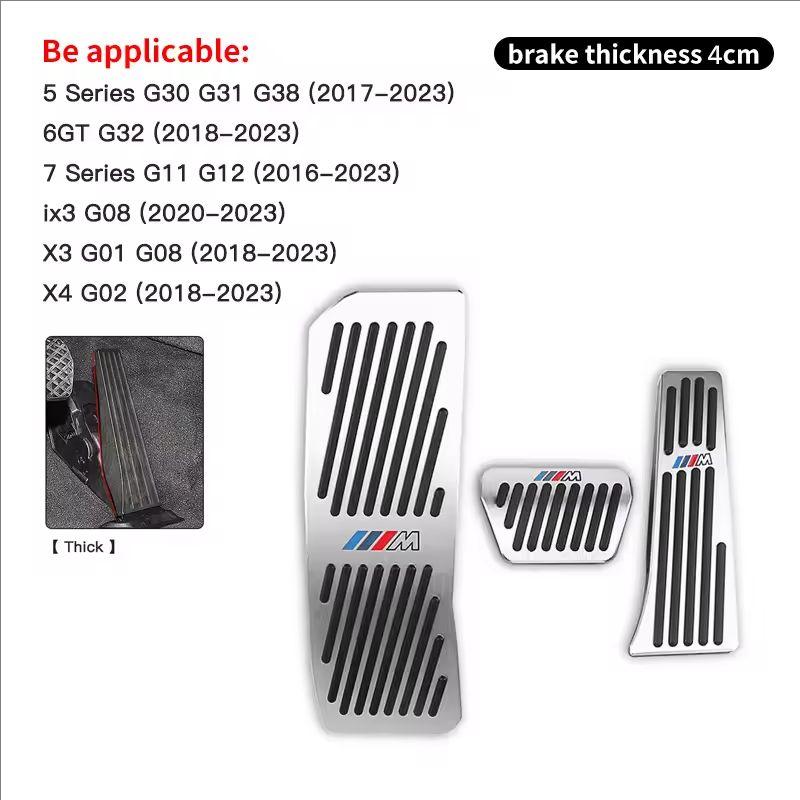 Accelerator Braking Foot Rest Pedal Cover For Car Bmw 3 5 6 7 Series X1 X2 X3 X4 X5 X6 F30 F10 E60G30 Automotive Interiors/Decal hkvr74