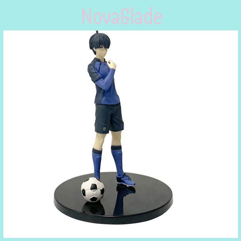 Blue Lock Pvc Collectible Figure With Assembly For Desk Decor
