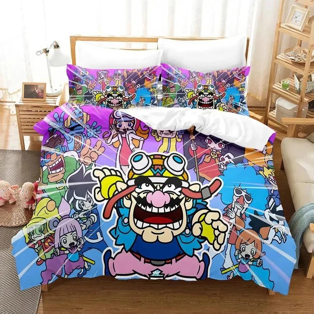 Cartoon Wario Ware Get It Together Bedding Set Duvet Cover Bed Set Quilt Cover Pillowcase Comforter King Queen Size Boys Adult