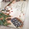 3D Effect Christmas Area Rug Carpet 120x40cm for Home Decoration