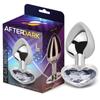 Anal Plug with White Heart Jewel Size L