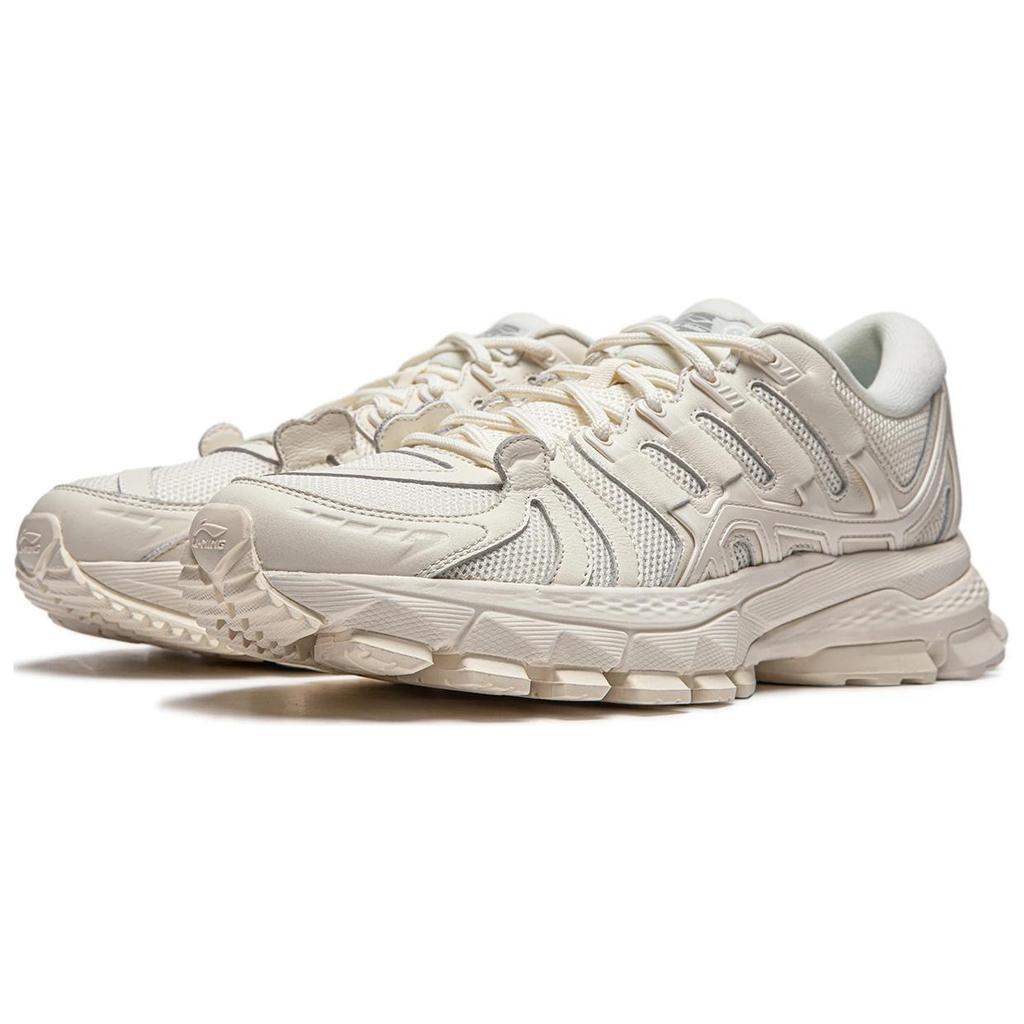 Li Ning Lijun Ace Comfortable Versatile Shock Absorbing Wear Resistant Low Top Running Shoes Men Running Shoes White AZGU077-4