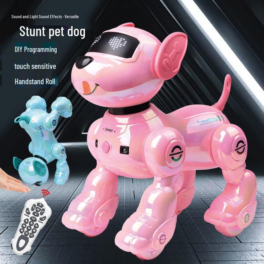 Bionic Smart Robot Dog: Touch Sensing, Remote Control, Singing, Dancing, Walking, and Barking Pet Puppy Toy.