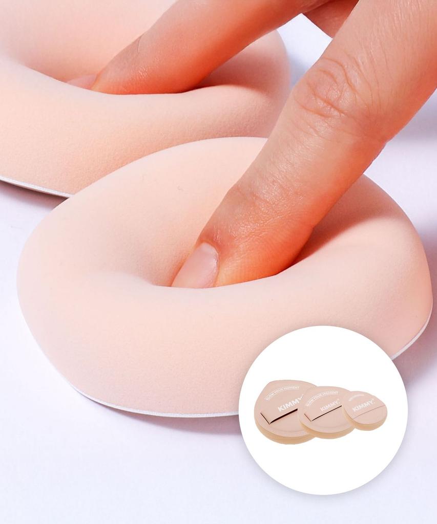 [Beginner] Baby Bottom Glow Puff, Best 3 Types. 1 Basic (L) + 1 Cushion (M) + 1 Copper Puff (S)