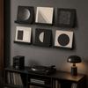 Record Collection Wall Display, 6pcs Separate Shelves with Ready Mounting Holes, Open-Front Access, and Installation Hardware