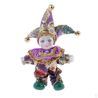 Figurine de clovn din porțelan de păpușă italiană de 6 inchi, potrivite pentru cadou de Valentine, decor de birou