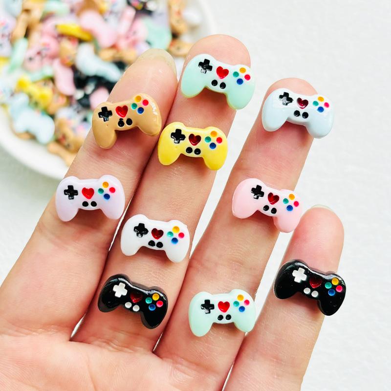 30 Pcs New Kawaii Cartoon Game Console Handle Resin Scrapbook Diy Decorative Hair Clip, Pendant Jewelry Manicure Accessories A69
