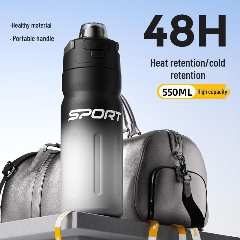 MOZHOU 550ml Dual-Drink Insulated Bottle