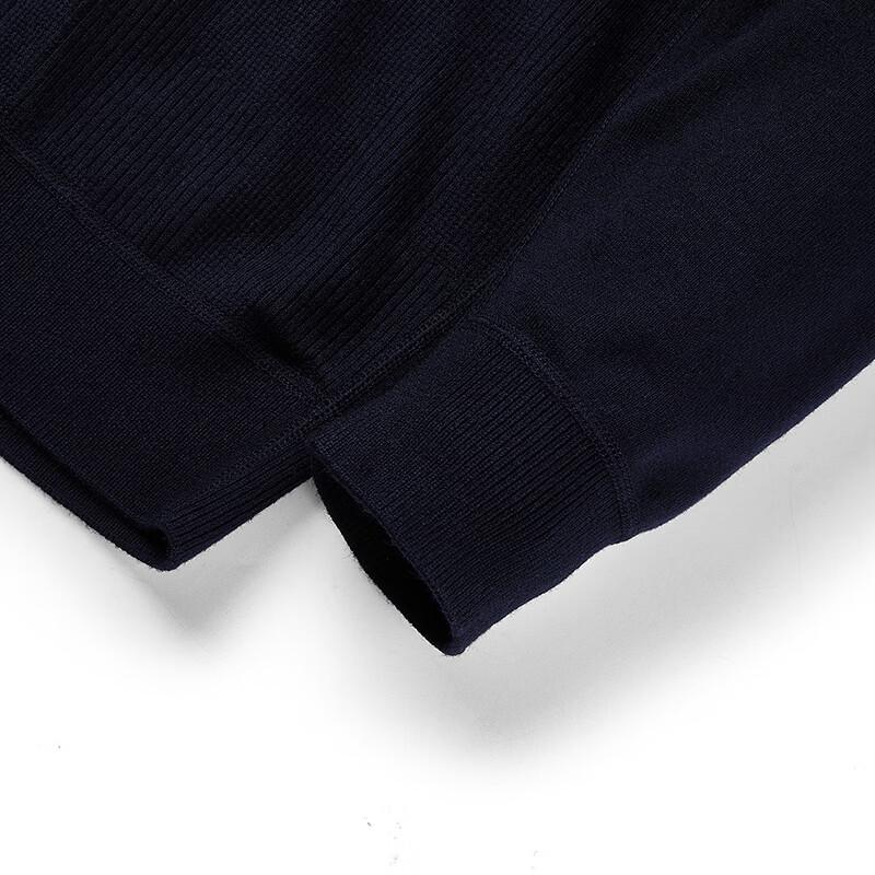 Septwolves Men's High-Neck Fleece-Lined Wool Blend Pullover Sweater