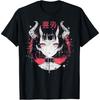 Goth Grunge Demon Anime Girl Waifu Horror Alt Aesthetic T-Shirt(6)
