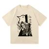 Goodnight Punpun T Shirt Fashion Retro Oyasumi Punpun Aiko Tanaka T-Shirt Unisex Anime Manga Vintage Sand Cotton Tees Shirts
