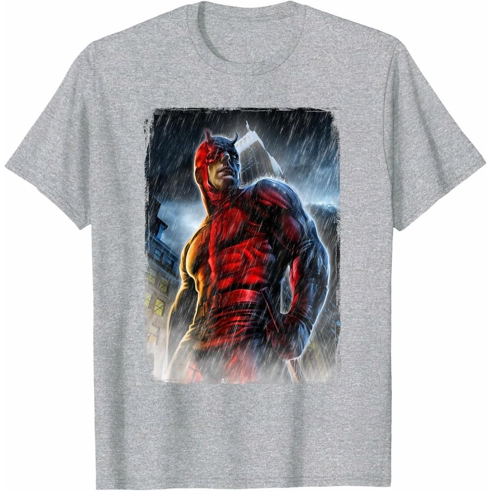 Daredevil TShirt Casual Daily Unisex Short Sleeve Cotton Loose Cut Trendy Crew Neck Leisure Top for Men Women Daily Wear